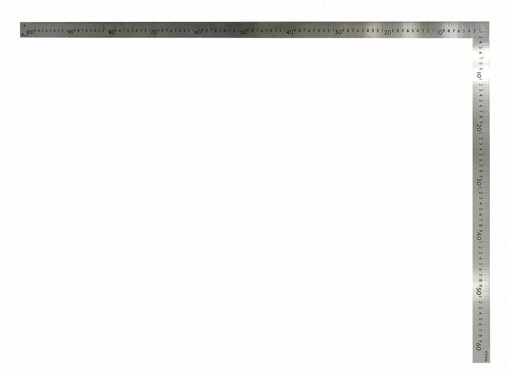 Shinwa Sokutei Manche courbé Grand modèle populaire en acier inoxydable doré 1 m x 60 cm Même épaisseur des deux côtés 63118