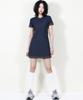 Deumakeu Girly Chic Stitch Mini Dress Navy