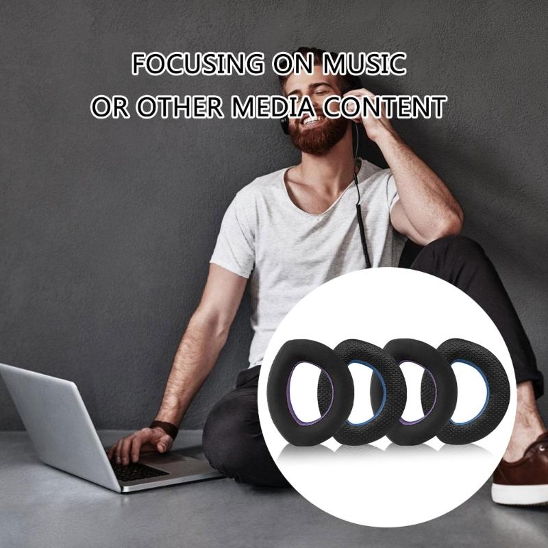 1Pair Ear Pad Replacement Mesh/Ice Cool Earpads Ear Cushions Sponges Cover Earmuff for Hd700 Headphones