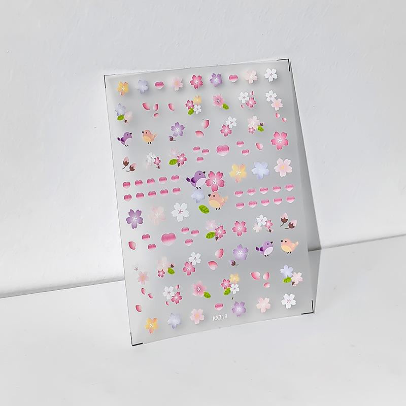 

Новая серия пружин из феррита: KX-318 Матовые самоклеящиеся цветочные наклейки для ногтей