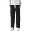 OVERPROTECTION Men's Striped Straight-Leg Wide-Leg Trousers