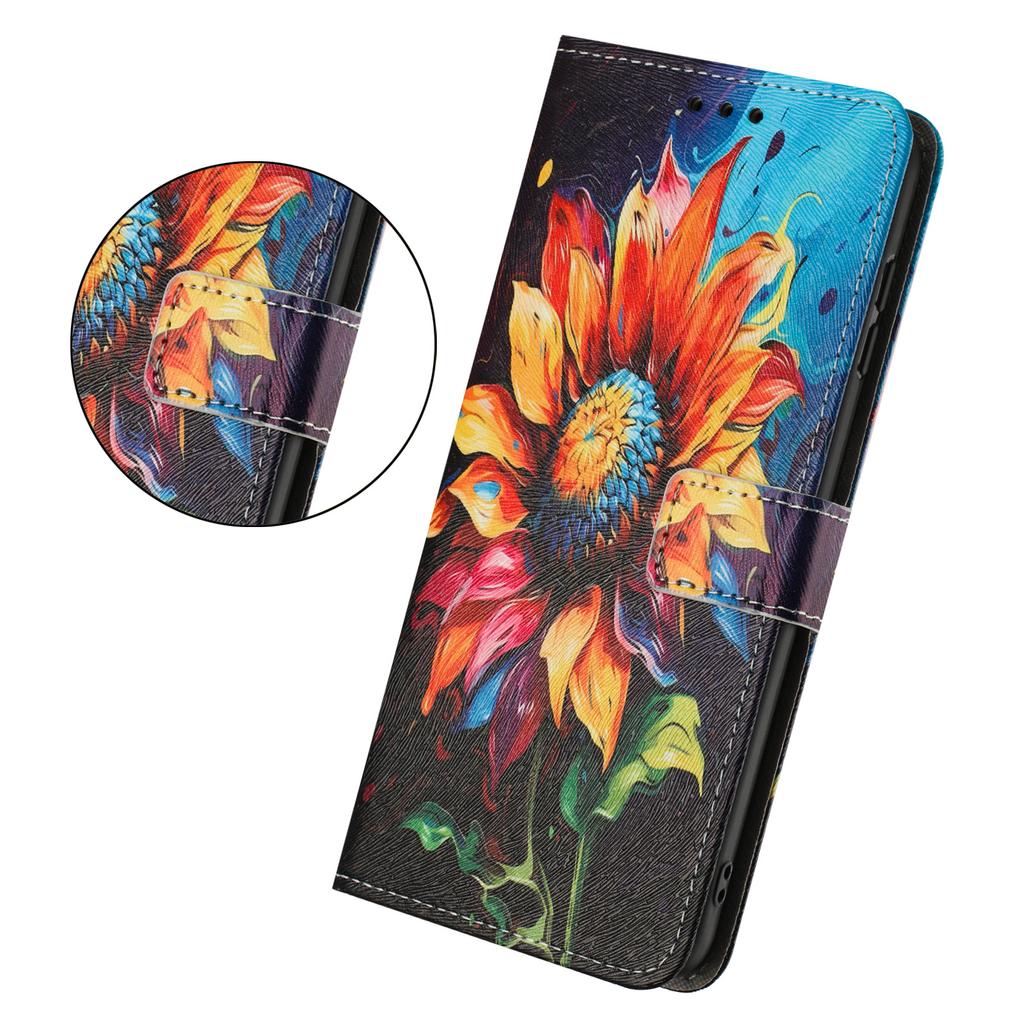 For Xiaomi Redmi 15C 4G (Global) (171mm)/Xiaomi Poco C85 4G Wallet Case Pattern Printing PU Leather Phone Cover with Lanyard