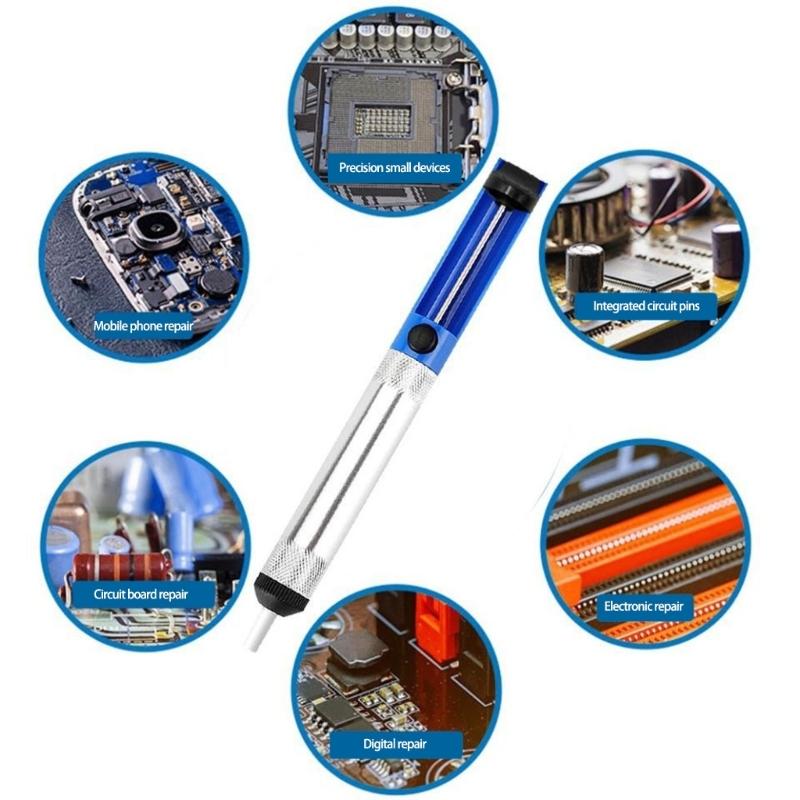 High Suction Solder Sucker:No Clog Desoldering Pumps for Electronics & PCB Repair Soldering Iron Desolder