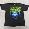 Vintage XL Marilyn Manson 1994 Blue Face This Is Your World Shirt Reprint Unisex T-Shirt