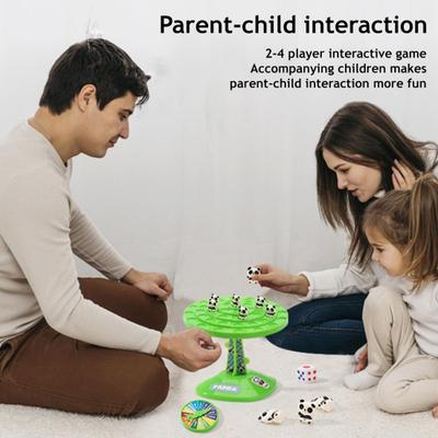 1/2 Sets Panda Balance Tree Toy Kids Logic Thinking Focus Training Interactive Balance Game Toddlers Boys Girls Educational Strategic Board Game