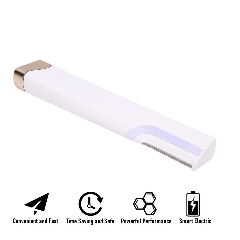 Women Facial Exfoliation Hair Removal Tool 3 Speed Settings USB Rechargble Face Hair Trimmer with LED Light 4 Refill Hds