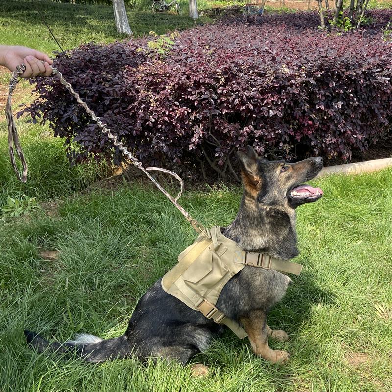 Adjustable Large Dog Harness Leash Set Tightness Strong Reflective Dog Tactical Vest Double Use Leash Medium Dog Accessories