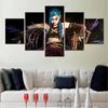 5 Panels Canvas Wall Art Poster Painting LOL Arcane Video Game Picture Print Home Decor Framework Living Room Wallpaper Bedroom