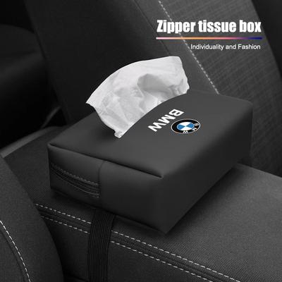 Soft Leather Car Tissue Box Hanging Toilet Paper Bag For M3 M4 M5 G42 G30 G20 E39 E36 E87 E53 F44 F07 F34 G15 G16 G23 G22 F3