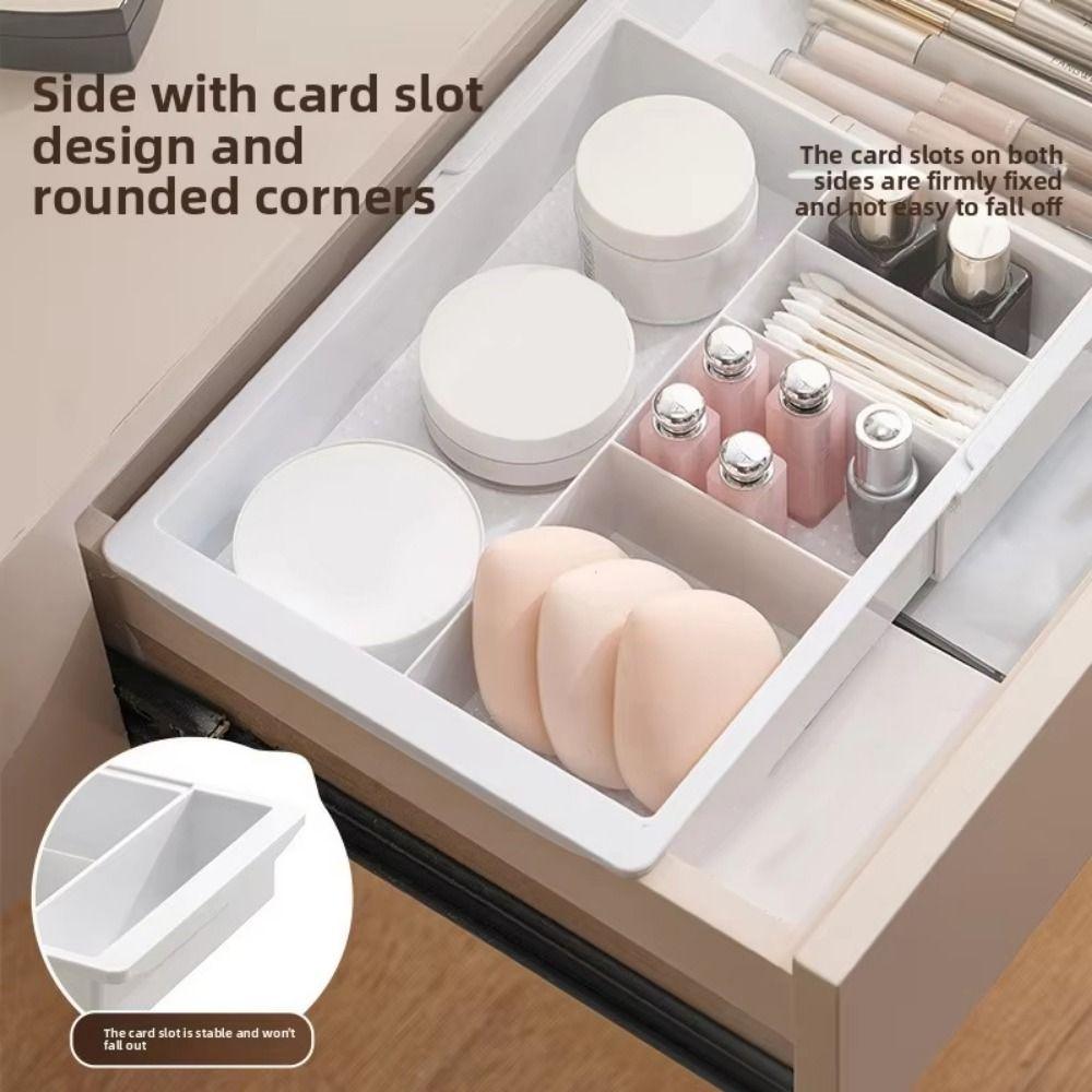 Adjustable Drawer Divider Organizer Plastic Retractable Telescopic Box  Kitchenware