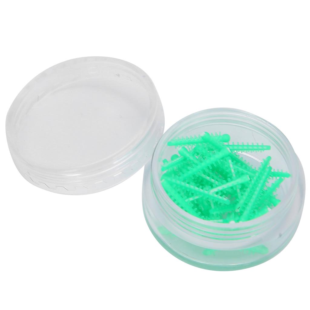 40pcs   box Dental Adaptive Silicone Interdental Wedges Dentist Dental Supply AccessoryGreen