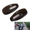 AQIMY Motorcycle Knuckle Guard Universal Knuckle Visor Acrylic Windshield Anti-Stepping Hand Guard Dress Up Brown