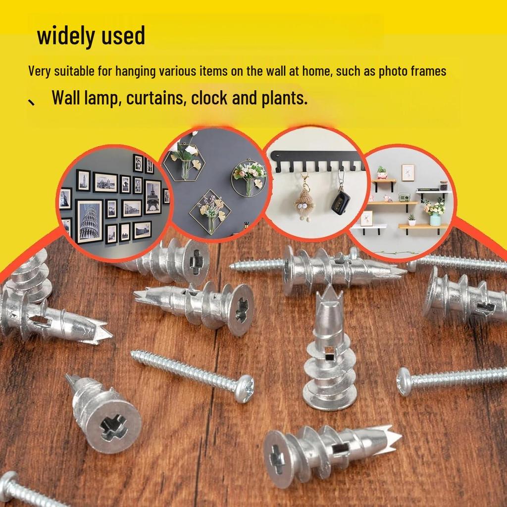 110-Piece Zinc Alloy Spiral Expansion Tube for Gypsum Board