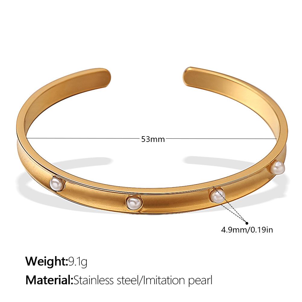Hot-selling in Europe and the United States, full of diamonds, simple C-shaped open bracelet, non-fading open bracelet