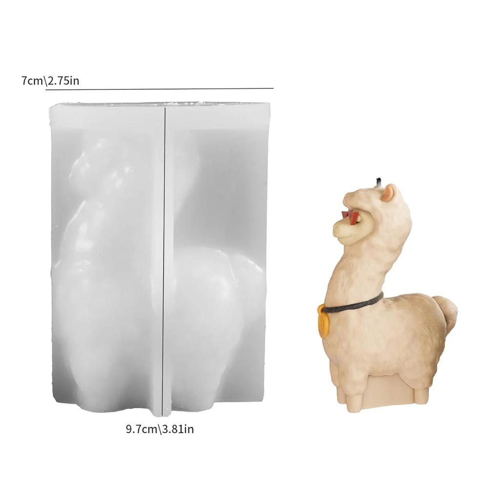 2026New Good Alpaca Silicone Candle Mold DIY Cute Sheep Aromatherapy Plaster Crafts Epoxy Soap Making Supplies Home Decor Gifts