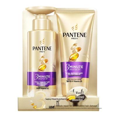 Pantene 3-Minute Miracle Smooth & Silky Hair Care Set