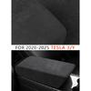 For tesla model 3 highland 2024 model y accessories 2020 2021 2022 2023 Central Control Armrest Box Leather Protective Cover ABS