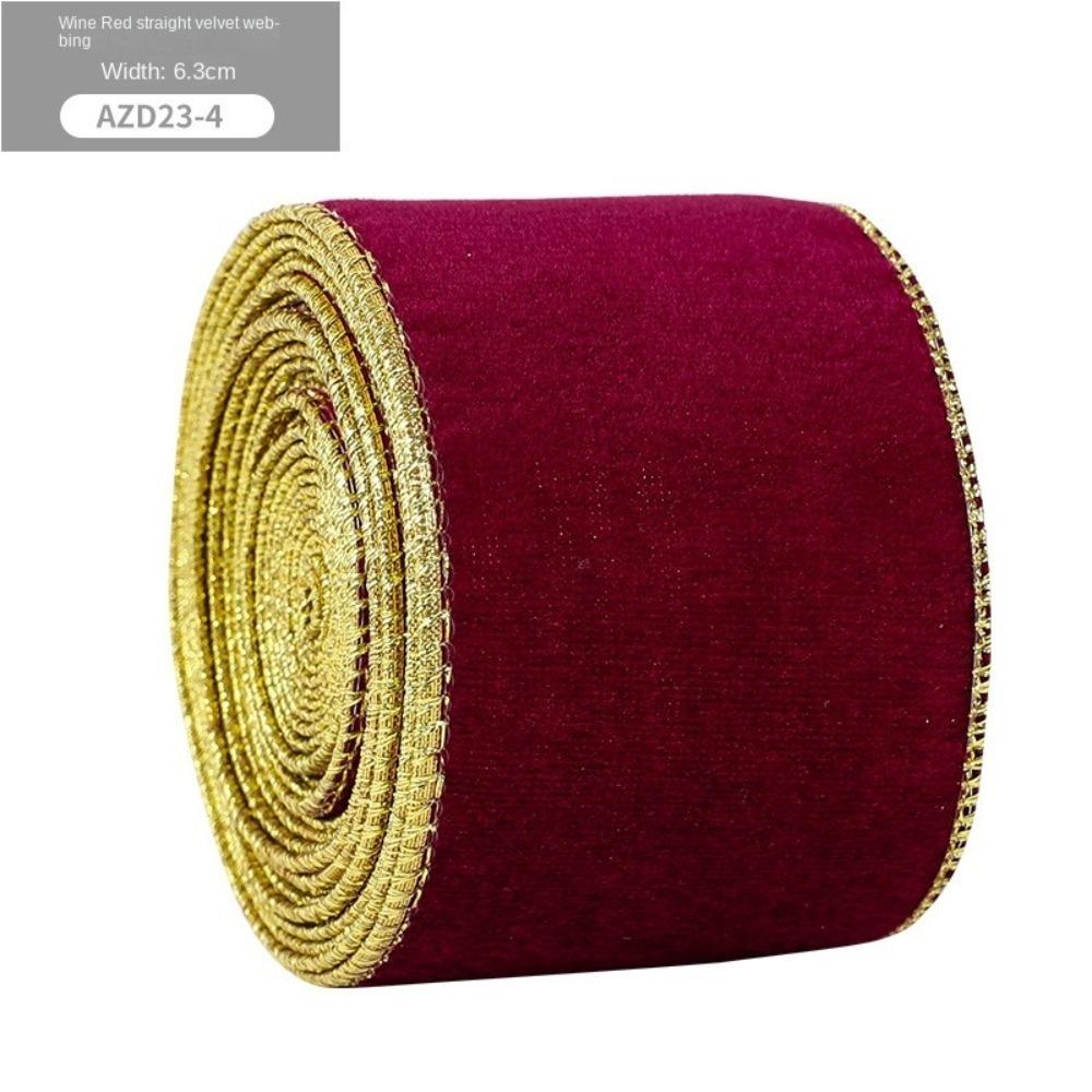 New 2m Christmas Ribbon DIY Lmitation Linen Fabric Swirl Ribbon Xmas Gift Christmas Tree Ribbon Burlap Ribbon