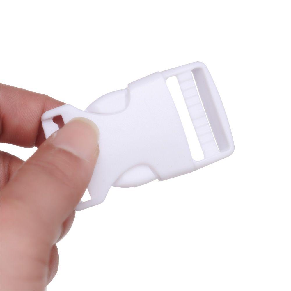 Webbing Plastic White Side Release Buckles Curved Buckle Backpack Belt Parts Paracord Bracelet Lock