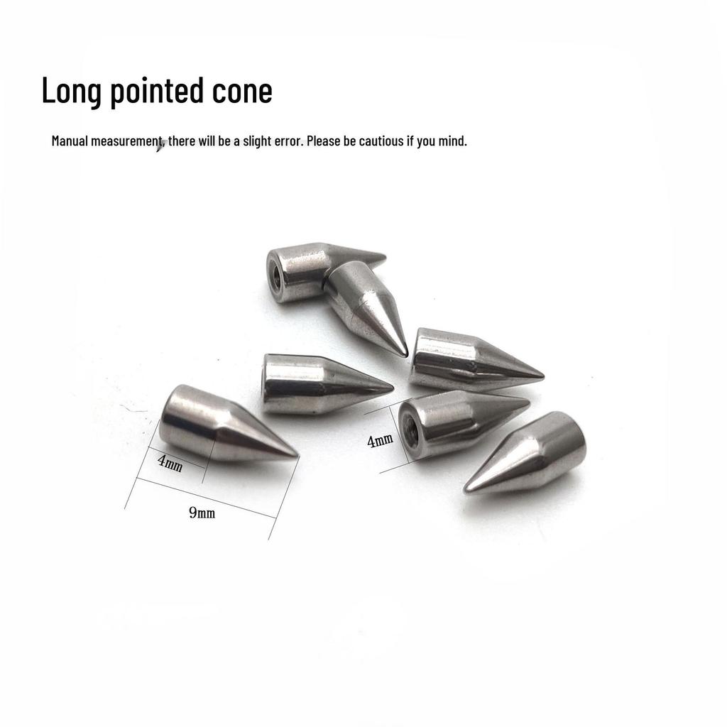 Stainless Steel Conical Piercing Replacement Balls for Lip, Eyebrow, Earring, and Navel Studs, 3-12mm