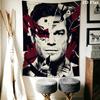 DEXTER Wall Tapestry Aesthetic Wall Hanging Printed Fabric Blanket Decorative Tapestries for Bedroom Living Room Home Decor