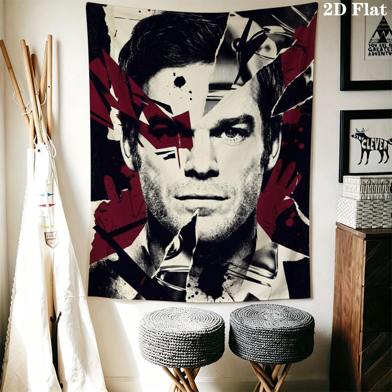 DEXTER Wall Tapestry Aesthetic Wall Hanging Printed Fabric Blanket Decorative Tapestries for Bedroom Living Room Home Decor