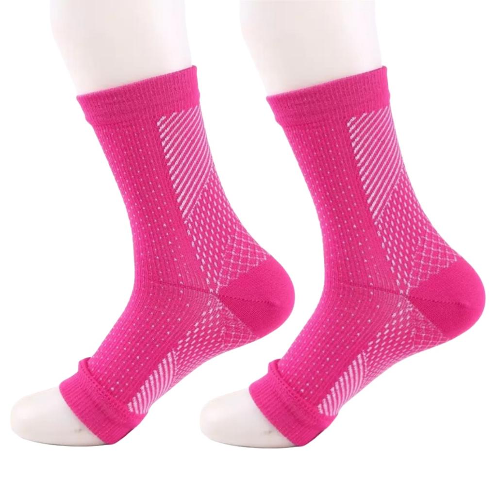 1 Paar Elastische Leichte Kompressions-Sportsocken-Ärmel Funktionale Druck-Schrumpf-Socken Knöchelstütze Bandage Socke Für Fitness