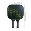 2x Pickleball-Schläger mit Komfortgriff, Premium, tragbar, gelb