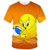 Verkaufe Sommer-Modetrend T-Shirt 3D-Druck niedliches Entenmotiv lässig und bequem Rundhalsausschnitt Oberteil