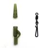 30PCS Carp Fishing Accessories Lead Clip Quick Change Swivel Tail Rubber Anti Tangle Sleeves for Carp Rigs Coarse Fishing Tackle