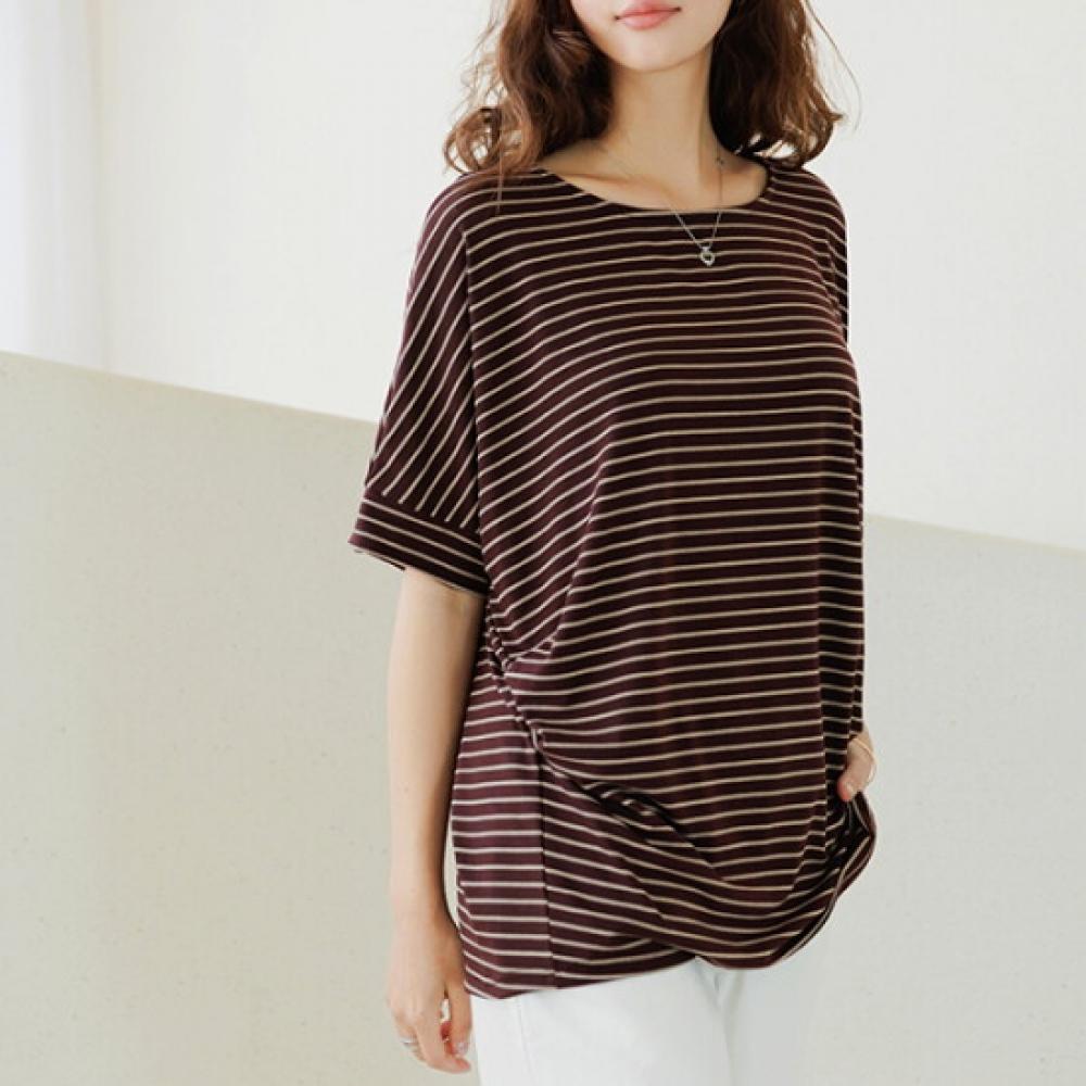 Dedra Hileopin Tuck STripe T shirT Tbf3118