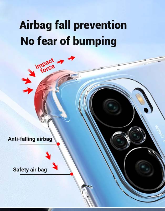 Airbag durchsichtige Handyhülle für Moto G85 G84 G82 G73 G71 G64 weiche TPU-Rückabdeckung für Moto G54 G62 G53 G52 G42 G34 G32 G31 G24