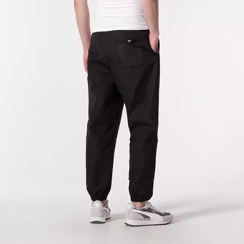 Puma Solid Color Breathable Comfortable Casual Pants Men bottoms Black 628373-01