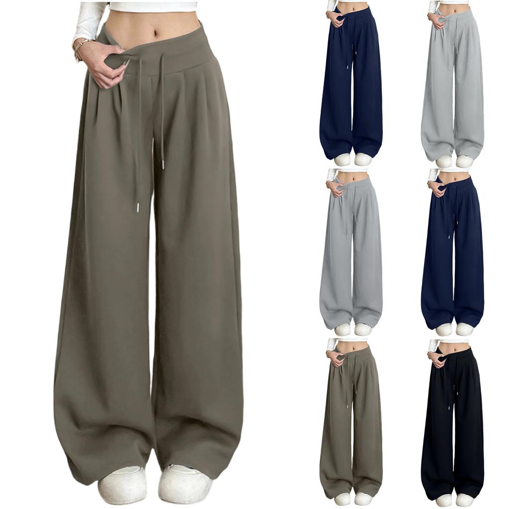 Women's Fashionable Loose Wide Leg Trousers