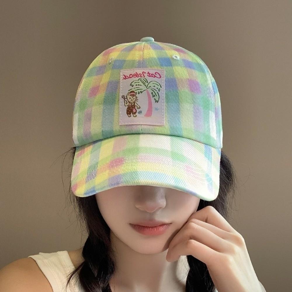 Embroidery Baseball Hat Spring Summer Snapback Cap Trendy Peaked Cap  Teenagers