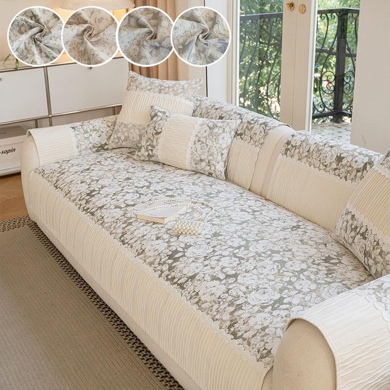 1 Stück - Rose Liebessitzpolster Zusammengefügter Stil Ganzjährig Vielseitig Pariser Settee-Kissen Blumenmuster Anti-Rutsch Familienzimmer Sofakissen 70*70cm