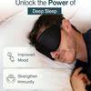 3D Contoured Sleep Mask 100% Light Blocking Eye Mask Ultra-Soft Skin-Friendly Material Breathable Eye Cover For Rest Travel Yoga