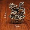 Brass Zodiac Incense Holder: Creative Copper Dragon, Tiger, Snake Design