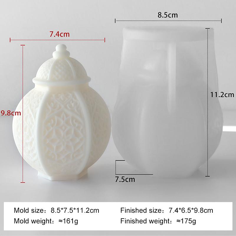 

DIY Ramadan Candle Dome Building Silicone Mold Handmade Aroma Candle Gypsum Resin Mold Ramadan Candle Making Supplies