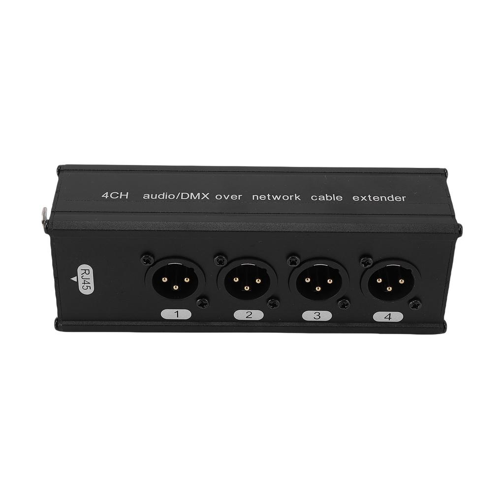4 Channel XLR Sound Ethernet Converter Network Cable Converter Stage Light Adapter Passive Operation No Signal Loss EMI