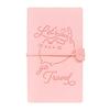 Carnet De Voyage - PUSHEEN - B6 - Similicuir - Rose - 19,5 X 12 Cm