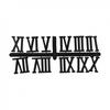 DIY Clock Numerals Parts Gold Plastic Roman Numerals