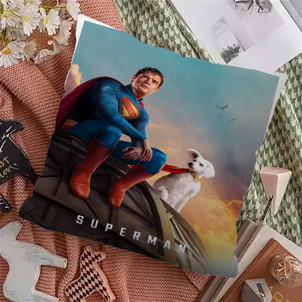 

S-SupermanS Movie pillow cover sofa cushion cover home room decoration children gift 12x12Inch