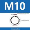 304 Stainless Steel Serrated Lock Washer with Anti-slip Teeth.