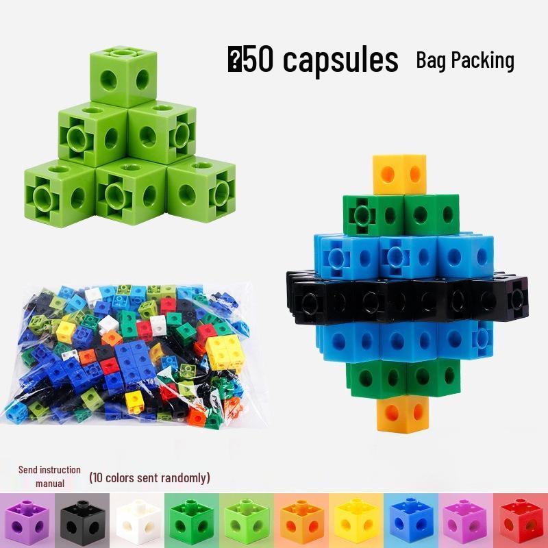 Children s Custom Digital Building Block Stickers 1-100, 2cm Geometric Cubes, Science Education Toy