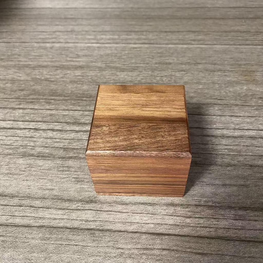Black Walnut Flip-Top Light Luxury Storage Box for Jewelry, Antiques, or Stationery