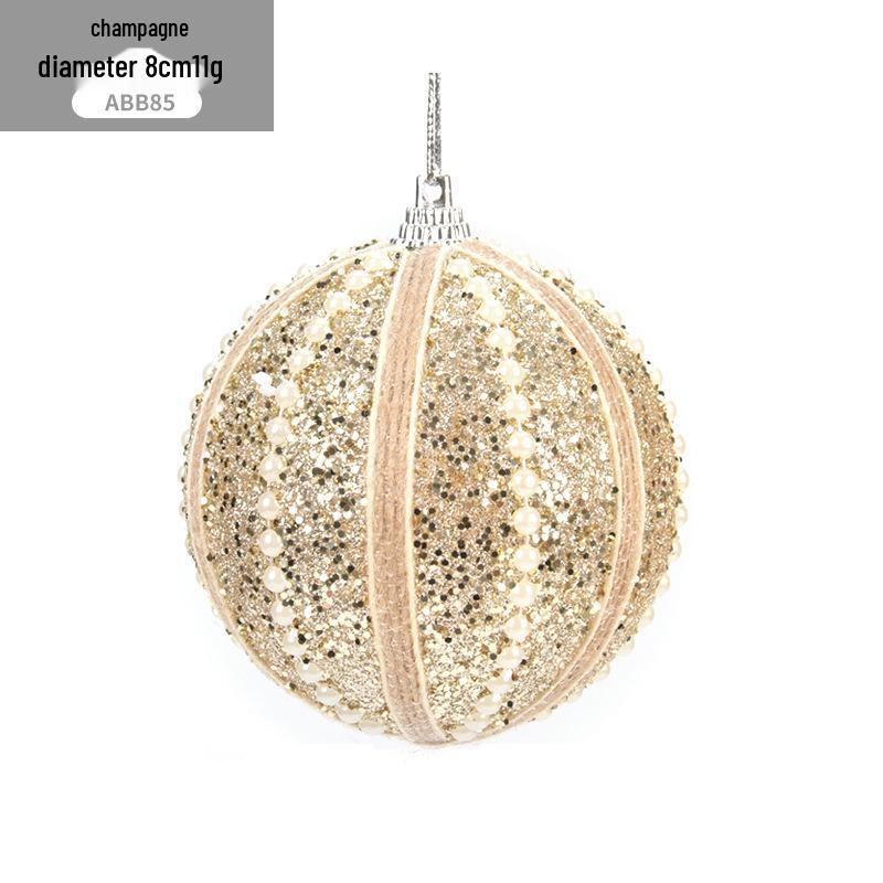 Gangheng 8CM Pearl Foam Christmas Tree Decor Ball Ornament