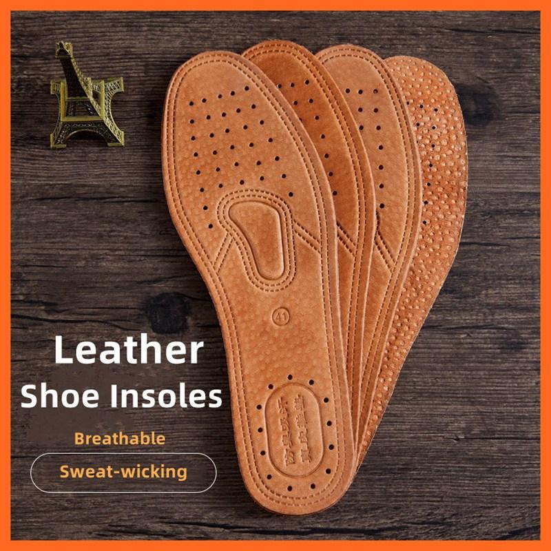 Genuine Leather Insole For Shoes Men Women Comfortable Deodorant Casual Leather Insoles for Feet Quality Cowhide Flats Shoe Sole