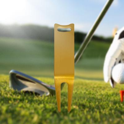 Golf Divot Tool 2 Pins Polished Easy To Install Portable Golf Training Golf