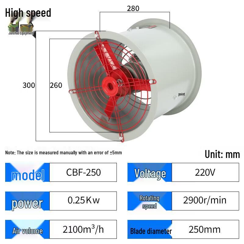 Junshuo Industrial CBF Axial Flow Duct Fan